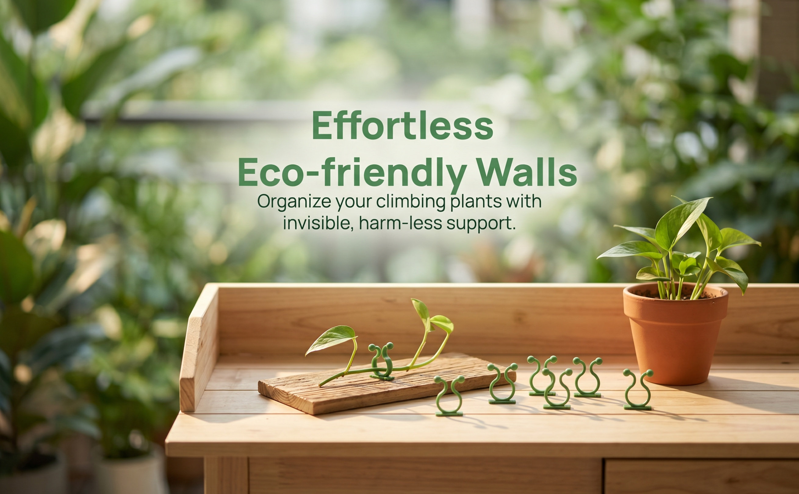 Pothos - 80 crochets adhésifs pour fixer les