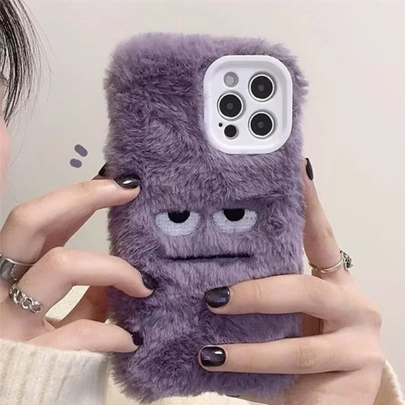 Monstera - Coque de téléphone en peluche moelleuse