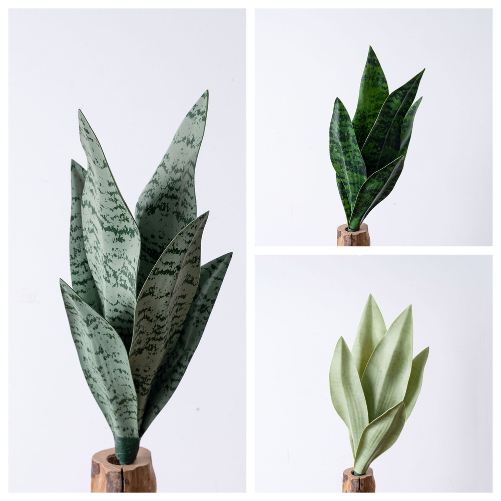 Snake Plant - Plante artificielle en PVC, fausse verdure,
